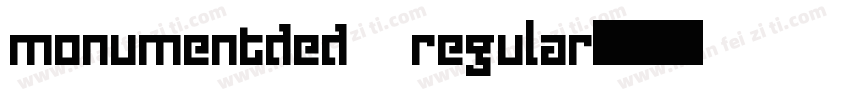 monumentded regular字体转换